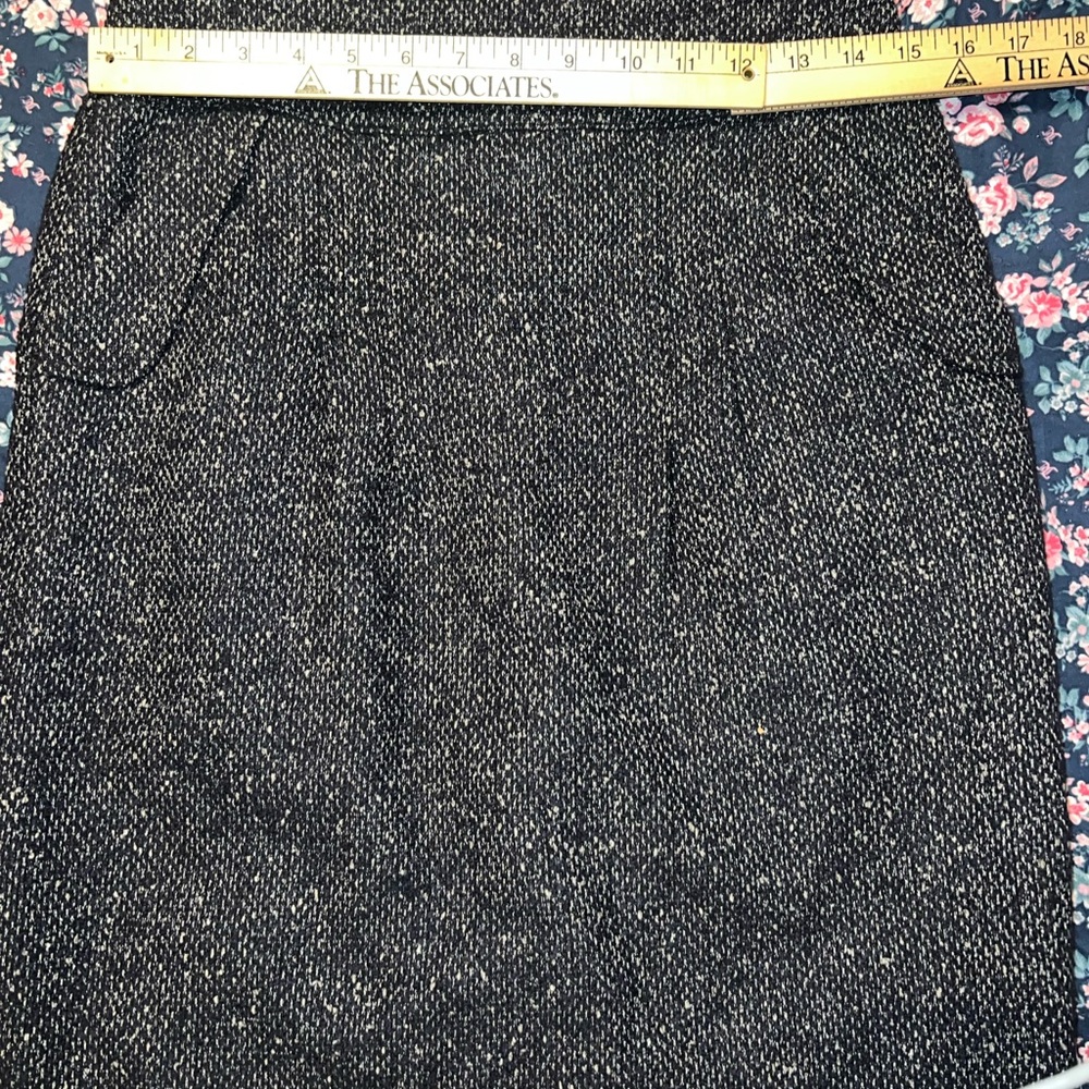 Cabi grey/blue Blair pea coat and skirt set woman size 8 or medium - Picture 2 of 12